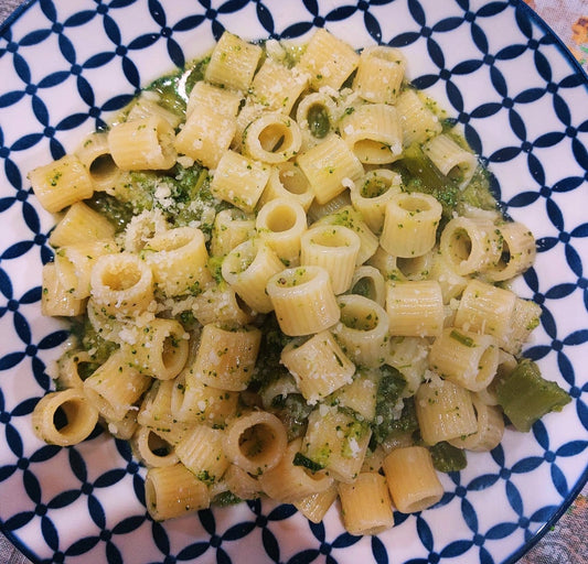 Occhietti Rigati con Sparacello e Pecorino.