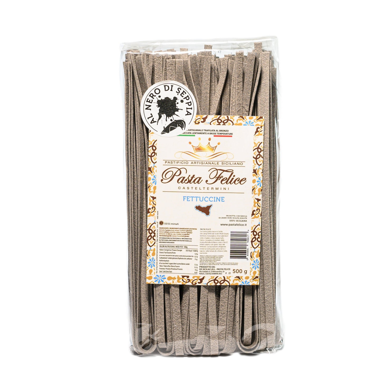 Fettuccine al Nero di Seppia