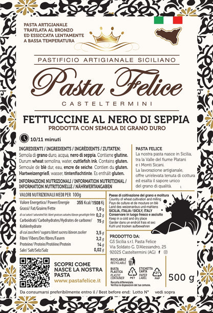 Fettuccine al Nero di Seppia